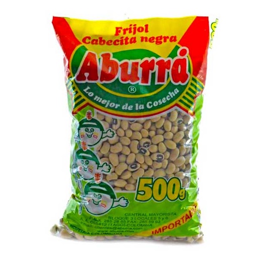 [000300] Frijol Aburrá Cabeza Negra 500Gr