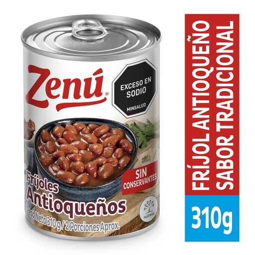 [049403] Frijoles Antioqueños Zenu Lata 310Gr