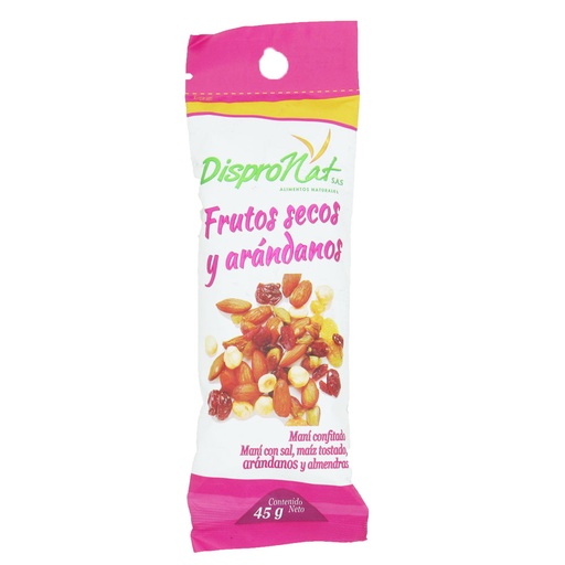 [050254] Frutos Secos Y Arándanos Dispronat 45Gr