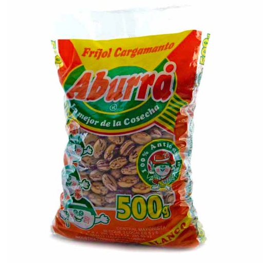 [000317] Fríjol Aburra Cargamanto Blanco 500Gr
