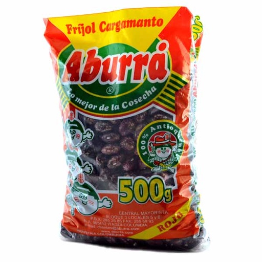 [000321] Fríjol Aburra Cargamanto Rojo 500Gr