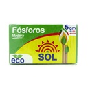 Fósforos De Madera El Sol Ecológico 200 Unidades