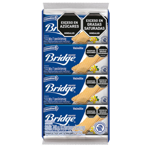 [010141] Galleta Bridge Vainilla 8 Unidades 240Gr