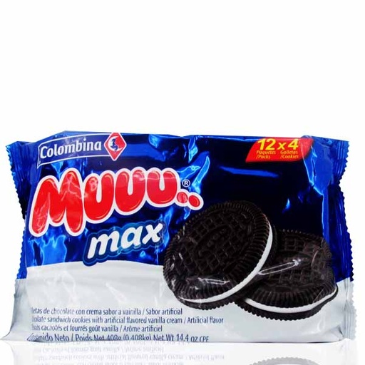 [042454] Galleta Muuu Max 12 Unidades 408Gr