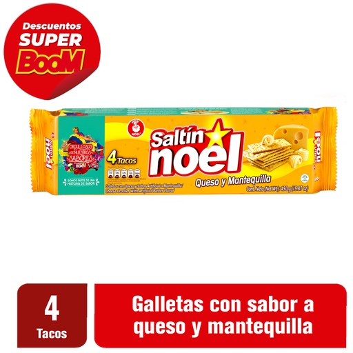 [009547] Galleta Saltin Noel Queso Mantequilla 4Tacos 450Gr Precio Especial