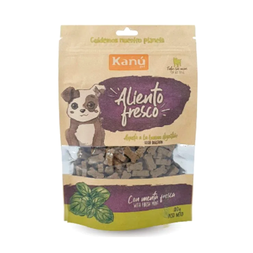 [052687] Galletas Blandas Perro Kanú Aliento Fresco 180Gr