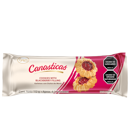 [047249] Galletas Canastica Greco Dulce De Mora 112Gr