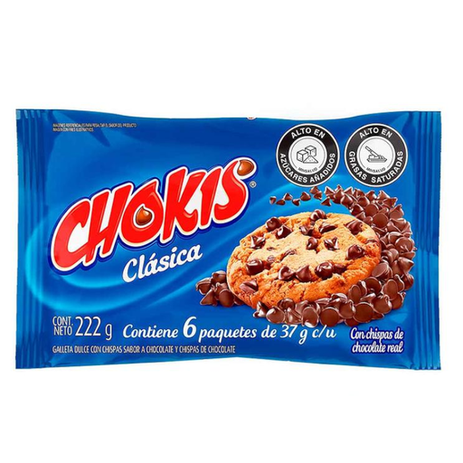 [052183] Galletas Chokis Clasica 222Gr 6 Unidades