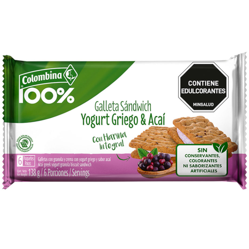 [048759] Galletas Colombina Yogurt Griego Asai 138Gr