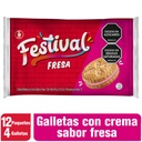 Galletas Festival Fresa 12 Paquetes 403Gr