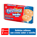 Galletas Festival Vainilla 12 Paquetes 403Gr