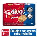 Galletas Festival Vainilla 12 Paquetes 403Gr