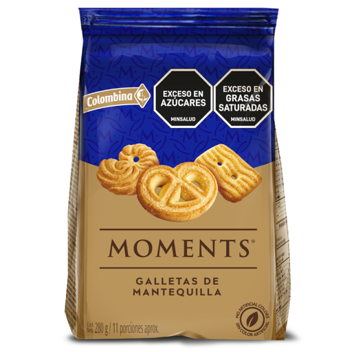 [046380] Galletas Moments Mantequilla  Bolsa 280Gr