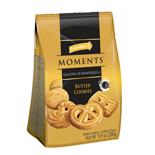 [046380] Galletas Moments Mantequilla Bolsa 280Gr