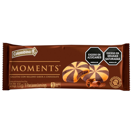 [047171] Galletas Moments Rellena Chocolate 135Gr
