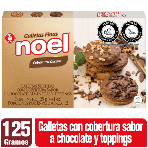 [051269] Galletas Noel Finas Chocolate 125Gr