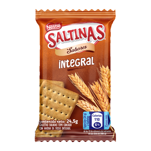 [052753] Galletas Saltinas Integral 9 Paquetes Individuales 220.5Gr
