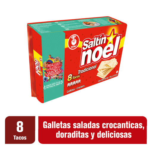 [015656] Galletas Saltín Noel 8 Tacos 706Gr