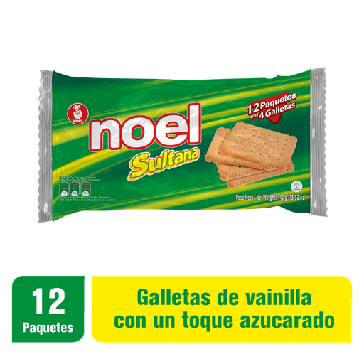 [001105] Galletas Sultana 12 Paquetes 440Gr
