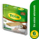 Galletas Tosh Coco Sin Azúcar 6 Unidades 162Gr