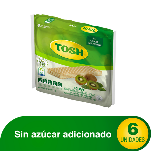 [048024] Galletas Tosh Kiwi Por 6 Unidades 162Gr