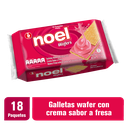 Galletas Wafers Noel Fresa 18 Paquetes 432Gr