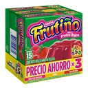 Gelatina Frutiño Frutos Rojos Piña Y Salpicón  3 Unidades 105Gr