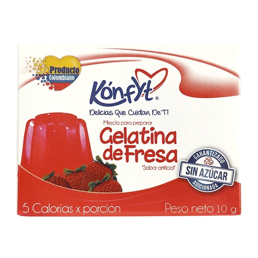 [007675] Gelatina Kónfyt Fresa Sin Azucar 10Gr