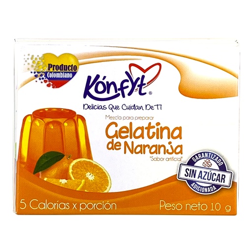 [004540] Gelatina Kónfyt Naranja Sin Azucar 10Gr
