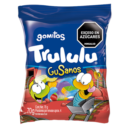 [016770] Gomas Trululu Gusanos 70Gr
