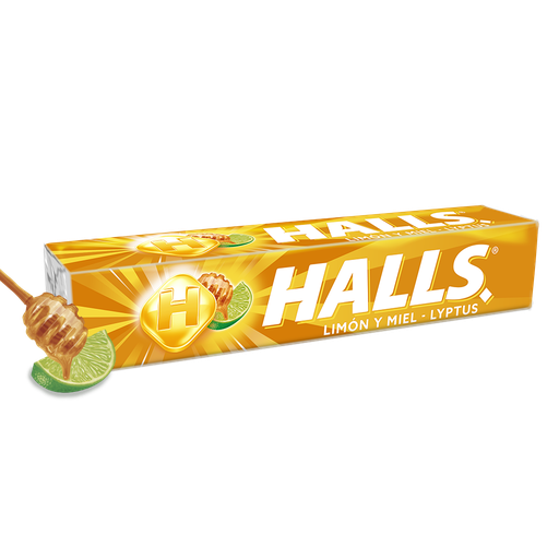 [052638] Halls Limón Miel Lyptus 9 Unidades 25.5Gr