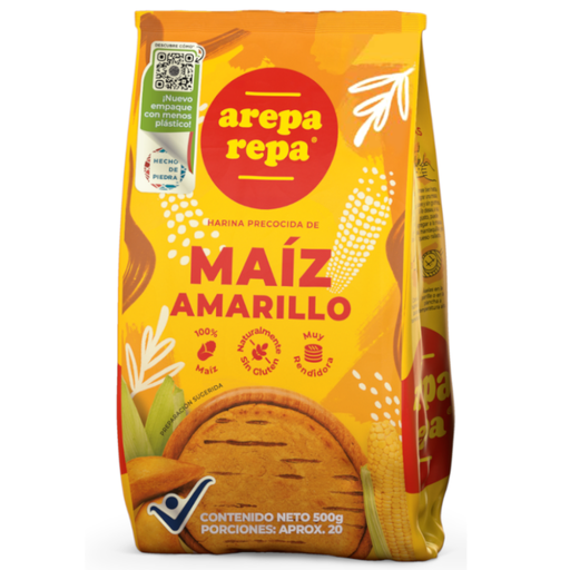 [017549] Harina Maíz Amarillo Arepa Repa 500Gr