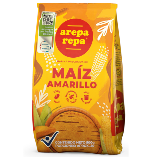 [017549] Harina Maiz Amarillo Arepa Repa 500Gr