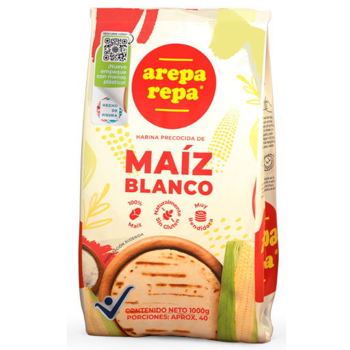 [017548] Harina Maiz Blanco Arepa Repa 1000Gr