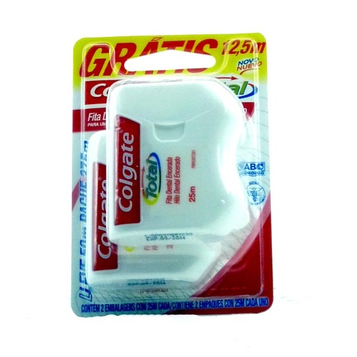 [010573] Cinta Dental Colgate Total 2 Unidades 50M Precio Especial