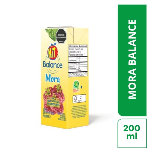 [004936] Hit Balance Mora Tetrapak 200Ml