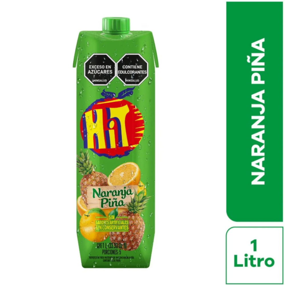 Hit Naranja Piña Tetrapak 1000Ml | SuperBooM