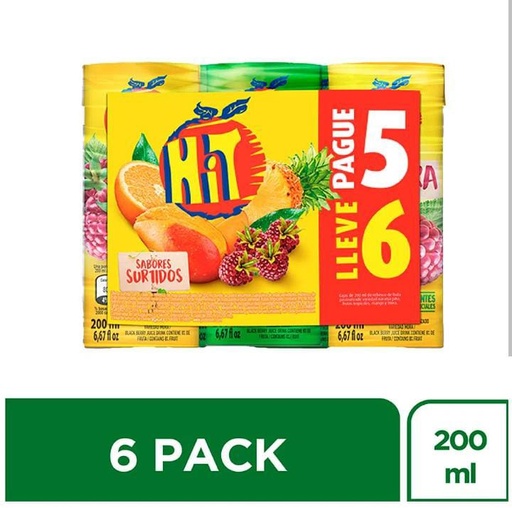 [010559] Hit Surtido 200Ml Pague 5 Lleve 6