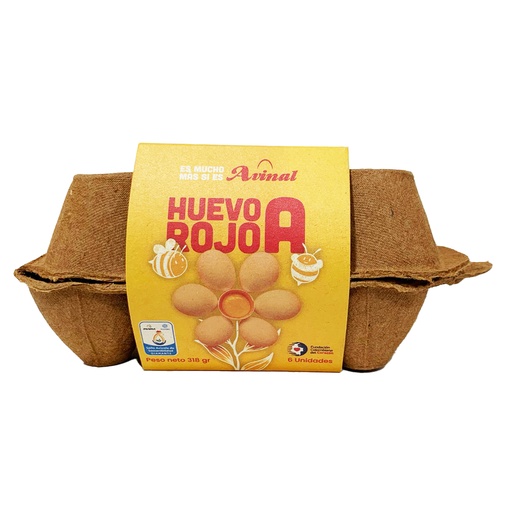 [000366] Huevos Avinal A Rojo 6 Unidades