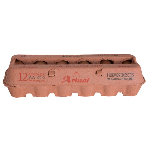 [000363] Huevos Avinal AA Rojo 12 Unidades