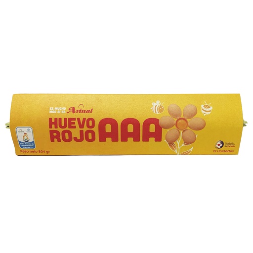 [011410] Huevos Avinal AAA Rojo 12 Unidades