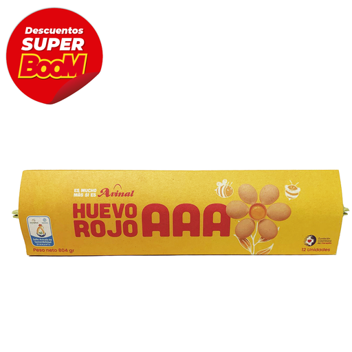 [011410] Huevos Avinal AAA Rojo 12 Unidades