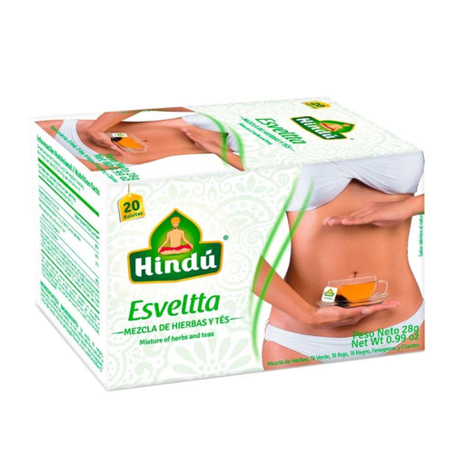 [049000] Infusión Hindú Esveltta Hierbas y Te 20 Unidades 28Gr