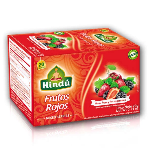[003098] Infusión Hindú Frutos Rojos 20Unidades 20Gr