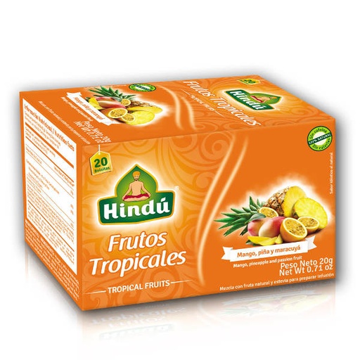 [012977] Infusión Hindú Frutos Tropicales 20 Unidades 20Gr