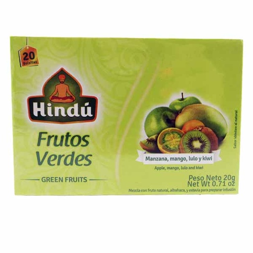 [047135] Infusion Hindu Frutos Verdes 20 Unidades 20Gr