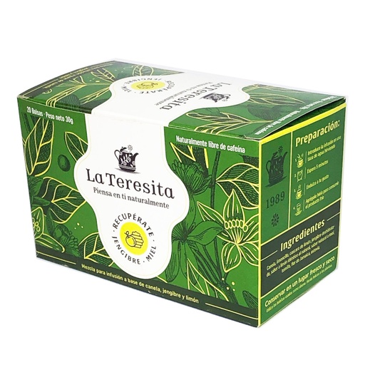 [049208] Infusión La Teresita Recupérate Jengibre Miel 30Gr