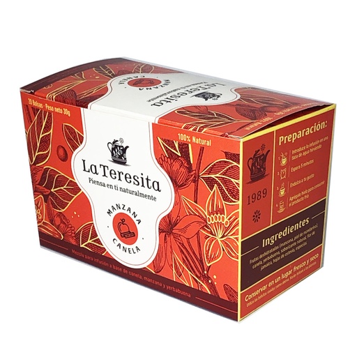 [049210] Infusión La Teresita Manzana Canela 30Gr