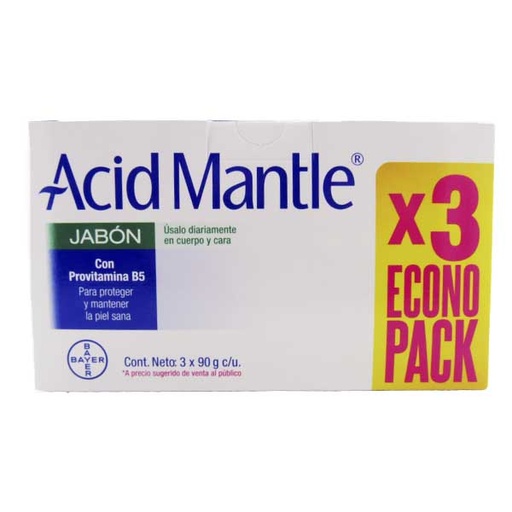 [046677] Jabón Acid Mantle 3 Unidades 270Gr
