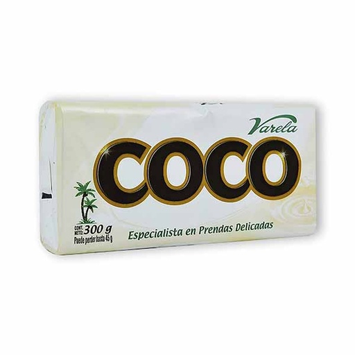 [006196] Jabón Coco Varela Barra 300Gr